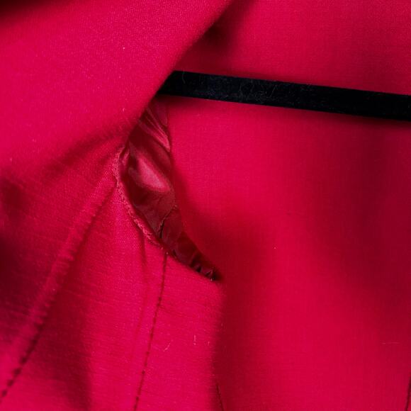 Theory sweater blazer size 2 red wool office suiting swacket minimalist tailored - Picture 9 of 12